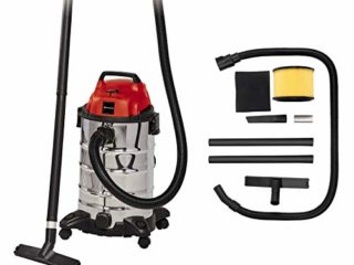 Einhell Aspirador en seco TC-VC 1930 S (1500 W, manguera de 250 cm Ø 36 mm incl. prolongación de 3 piezas, accesorio combinado para alfombras/suelos lisos y boquilla para hendiduras)