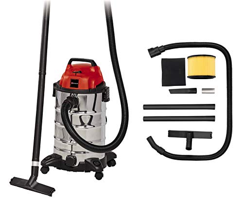 Einhell Aspirador en seco TC-VC 1930 S (1500 W, manguera de 250 cm Ø 36 mm incl. prolongación de 3 piezas, accesorio combinado para alfombras/suelos lisos y boquilla para hendiduras)