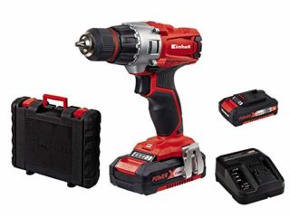 Einhell Expert Taladro Power X-Change (TE-CD 18/2 Li), 18V sin cable (incluye maletín BMC, 2 baterías de 1,5 Ah y cargador) (ref.4513830)