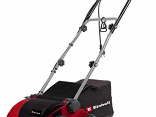 Einhell RG-SA 1433 - Escarificadora eléctrica (1400W, 230V, 3 niveles de profundidad, ancho de trabajo: 33cm, capacidad de bolsa: 28 L, con rodillo aireador) (ref. 3420520)