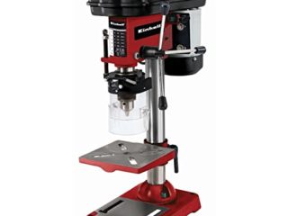 Einhell TC-BD 350 Taladro de columna (350 W, 230 V, 580 - 2650 U/min, inclinable, orientable y ajustable, de perforación, virutas de mesa, protección), color rojo
