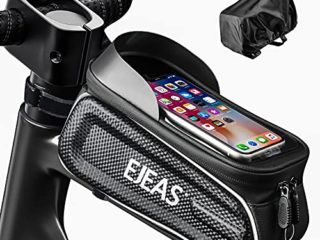 EJEAS Bolsa de Bicicleta, para Teléfono Inteligente de hasta 7 Pulgadas, con Pantalla Táctil Sensible a TPU, Porta Movil Bicicleta, Impermeable para Teléfono Móvil, Bicicleta de Montaña, Carretera