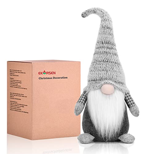EKARSEN 50cm Gnomo Tomte de la Docoración de Navidad, Lindo Santa Claus Hecho a Mano, para los árboles de Navidad y Las Decoraciones Festivas, También Regalo Festivo