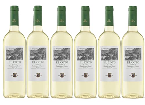 El Coto Blanco | Vino Blanco DOC Rioja | Variedad Viura, Verdejo y Sauvignon Blanc | Fresco, Fino y Afrutado | Caja 6 botellas 750 ml
