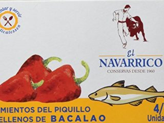 El Navarrico Pimientos Rellenos de Bacalao - Paquete de 3 x 260 gr - Total: 780 gr
