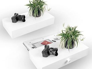 Elder Welder® Estantería Blanca con Compartimento Secreto | 30cm x 60cm | Muebles Secretos | Estantería con Llave | Caja Fuerte Empotrable | Ideal para Guardar Objetos de Valor Caja Fuerte Camufladas