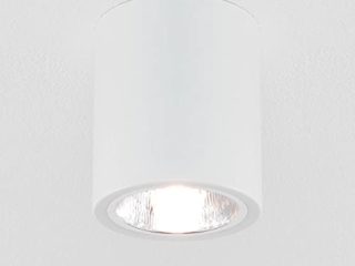 Elegante lámpara de techo blanca, diseño Bauhaus E27, hasta 60 W, 230 V, de metal, para pasillo, cocina o comedor