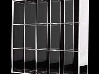 ELEpure Vitrina acrílico transparente Exhibidor de acrílico, caja de presentación de juguetesa prueba de polvo,caja de presentación protector para exhibición figuras Funko Mini Pop【28 x 7,5 x 26,7 cm】