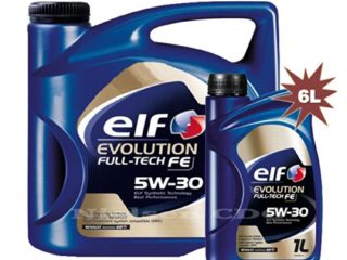 Elfo Evolution full-tech Fe 5 W-30 Aceite sintético de motor 1 x 5L + 1 x 1L = 6 litros
