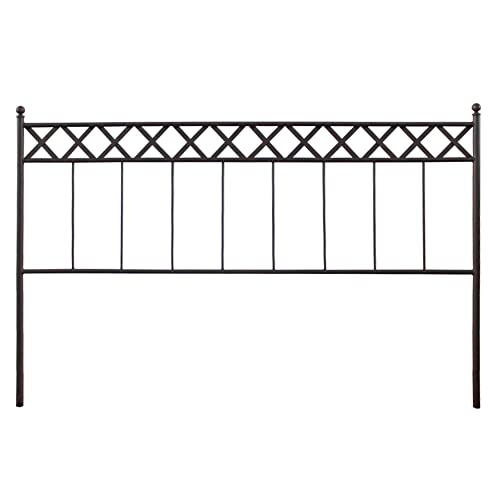 ElHerrero Cabecero de Forja Blanco para Cama de 160 Cm Modelo Sofía, de Hierro con Diseño Elegante, Sencillo y Clásico de Cruces y Líneas. Económico y Fácil de Limpiar, Resistente para Dormitorio.