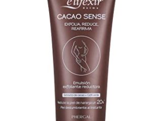 Elifexir Cacao Sense - Exfoliante Corporal, Reductor y Reafirmante. Mejora Luminosidad y Alisamiento. Acción Reductora, Piel Lisa y Aterciopelada. Extracto de Cacao y Café Verde - 200 ml