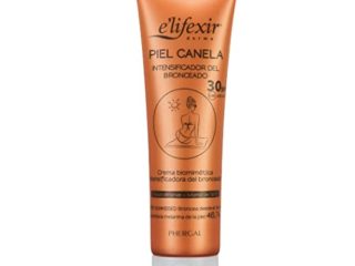 Elifexir Piel Canela SPF 30. Gel Bronceador. Acelerador del Bronceado. Bronceado Intenso y Duradero | Waterproof | Protector Solar UVA, UVB e IR-A. Con Monoï de Tahití. 150ml