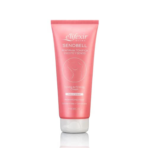 Elifexir Senobell - Crema Reafirmante Senos | Tonificante Para Senos y Escote | Antiestrias | Efecto Tensor y Volumen | Pecho Más Nutrido y Firme | Hidratación Profunda | 200 ml