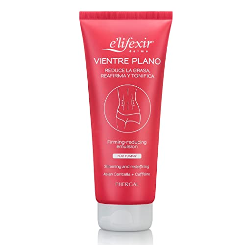 Elifexir Vientre Plano | Gel Reductor Abdomen | Crema Quemagrasas Reductora y Reafirmante Potente| Quema Grasas Adelgazante Mujer y Hombre | Con Cafeína y Centella Asiática - 200 ml