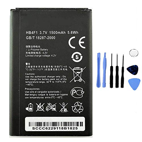 Ellenne Batería compatible con Huawei Ideos X5 U8800 HB4F1 Alta capacidad 1500 mAh con kit de desmontaje incluido