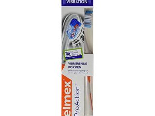 Elmex ProAction - Cepillo de dientes de dureza media (2 packs de 1 unidad)