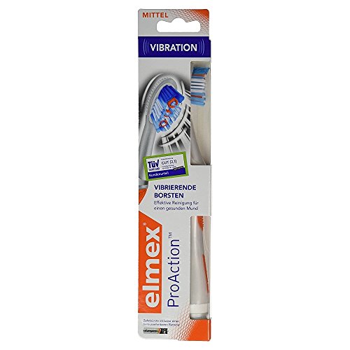 Elmex ProAction - Cepillo de dientes de dureza media (2 packs de 1 unidad)