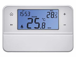 EMOS Termostato Digital de Ambiente con Soporte OpenTherm, programable para Sistemas de calefacción y refrigeración, termostato de Cable/regulador de Temperatura Ambiente para Montaje en Superficie