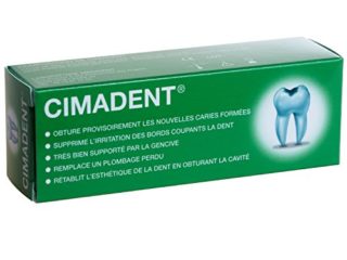 EMPASTE DENTAL CIMADENT del Laboratoire Medident para colocar uno mismo en caso de no poder acudir a un dentista.30 aplicaciones.