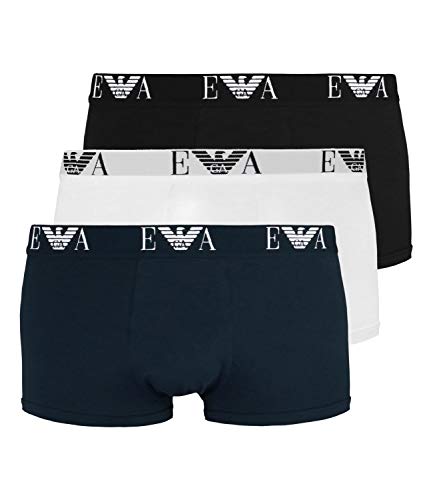 Emporio Armani Hombre 3 Pack Trunks, XXL