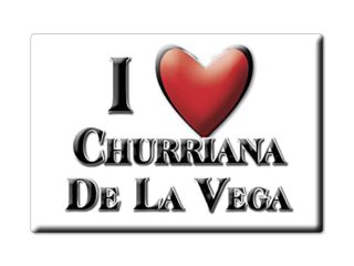 Enjoymagnets CHURRIANA DE LA Vega (GR) Souvenir IMANES DE Nevera ESPAÑA ANDALUCÍA IMAN Fridge Magnet Corazon I Love