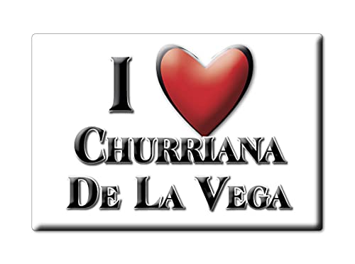 Enjoymagnets CHURRIANA DE LA Vega (GR) Souvenir IMANES DE Nevera ESPAÑA ANDALUCÍA IMAN Fridge Magnet Corazon I Love