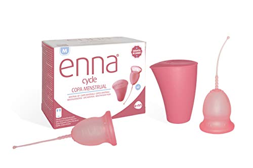 Enna Cycle - 2 Copas Menstruales Y Caja Esterilizadora, Talla M
