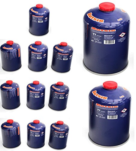 Envio 24h12 x Butsir B-500 Cartucho de Gas 450 gr – bombona perforable con limitador de Fugas – Botella Camping Gas Chollo Promocion Precio Rebaja Casi Gratis Ofertas en Amazon