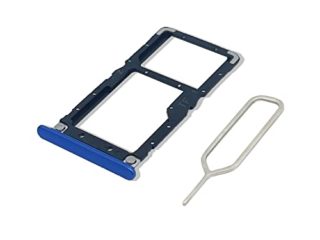 Eonpam Tarjeta SIM Bandeja Para (Xiaomi Mi 8 Lite) calidad original Reemplazo Ranura Tarjeta SD Bandeja con pin tarjeta SIM(Azul)