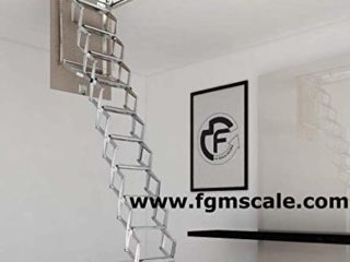 Escalera Escamoteable Pantógrafo Buhardilla pantógrafo manual lado S70