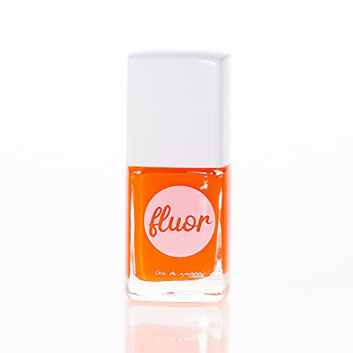 ESMALTE DE UÑAS COLOR FLUOR - NARANJA