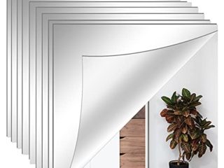 Espejo adhesivo de pared 30 x 30 cm espejos adhesivos de pared espejo adhesivo para armario espejo de pared adhesivo lámina adhesiva espejo gimnasio espejo para armario adhesivo para espejo (10)