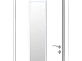 Espejo para Puerta Moderno, Color Blanco de PVC, para Dormitorio, sin Agujeros - Hogar y Más