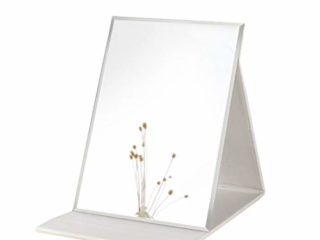 Espejo Zcooooool Espejo Grande portátil Super HD Espejo de Maquillaje Espejo de múltiples Soportes Ángulo de Mano Libre / de Mano / Espejo Plegable de Mesa