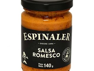 Espinaler - Salsa Romesco con Aceite de Oliva - Virgen Extra - Ideal para Verduras - 170 Gramos
