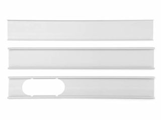 EsportsMJJ 3Pcs 1.9 M Ventana Ajustable Diapositiva Kit Placa De Aire Acondicionado Escudo De Viento Para Aire Acondicionado Portátil