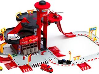 Estación de rescate Creatix con 5 vehículos (Majorette 2050019) , color/modelo surtido