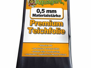 Estanque de lámina de PVC 9 M x 6 M 0,5 mm de colour negro y protector de pantalla para el jardín de estanque
