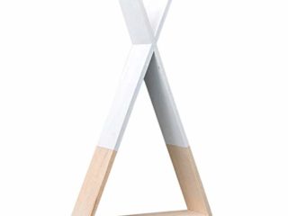 Estantería de Pared Blanca de Estilo nórdico. Estante Flotante Triangular de Pared. Estantería Flotante de habitación de niños y bebés, salón. Estantes de Pared de Madera para Almacenamiento. Grande