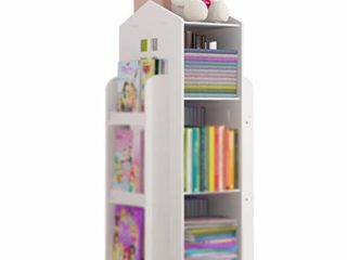 Estanterias para libros con puertas Estantería Para Niños Giratoria Para El Hogar, Estante Para Almacenamiento De Juguetes En El Piso De Jardín De Infantes, Estante Pequeño En Forma De Casa, Fácil Ins