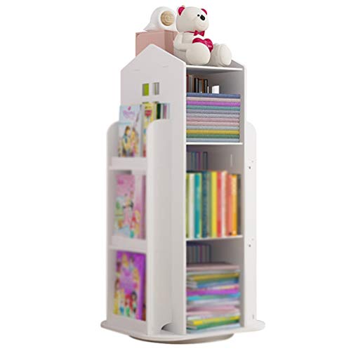 Estanterias para libros con puertas Estantería Para Niños Giratoria Para El Hogar, Estante Para Almacenamiento De Juguetes En El Piso De Jardín De Infantes, Estante Pequeño En Forma De Casa, Fácil Ins