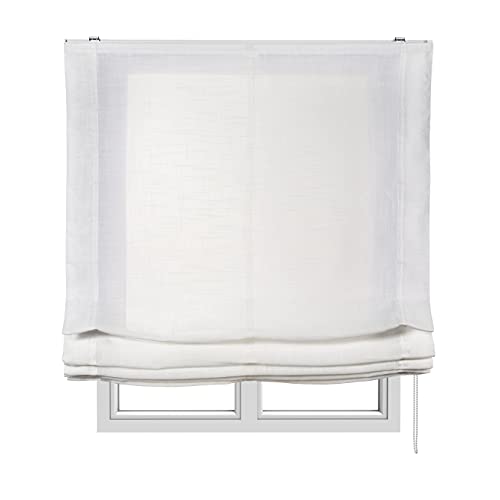 Estores Basic - Estor Pachetto, Plegable sin Varillas, paqueto Blanco, 150x175cm