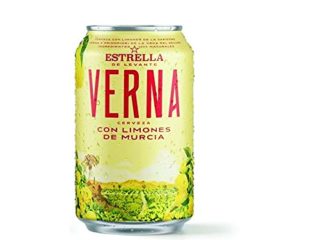 Estrella Levante Verna - Cerveza con limón, caja de 24 latas 33cl