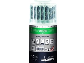 Estuche Brocas Alpen Hss Sprint Master 19 Piezas