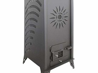 Estufa Biomasa sin Electricidad JOIMA Modelo Mini Eco Sol (Pellet-Orujo). Funciona sin Luz. Estufa de Orujillo