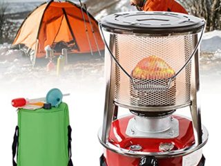 Estufa Camping de Queroseno Portátil, Estufa de Parafina Calefactor Camping, Multifunción Calentador Radiante Uso en Interior y Exteriores, 4.5L/6L Estufa de Calefacción Calentar y Cocinar