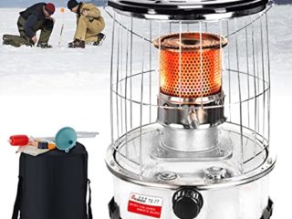 Estufa Camping de Queroseno Portátil, Estufa de Parafina Hornillos de Acampada, Multifunción Quemador de Estufa de Queroseno de ​calefacción para Pesca en Hielo 6L Calentador de Aceite Queroseno