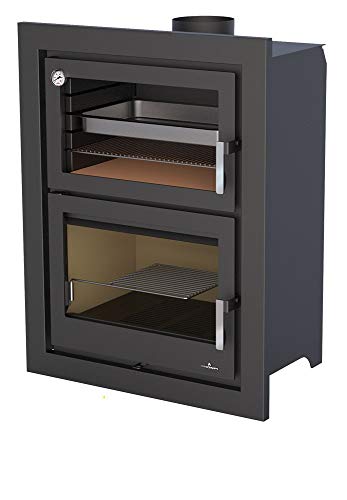 ESTUFA DE LEÑA CON HORNO BRONPI MODELO MURANO-E