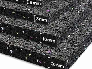 etm Alfombra antivibración, para lavadora | Dalle Caucho Isonorizante e Aislante | Ideal Secador de Toallita, Batería, etc. | 8 mm de grosor – 150 x 125 cm