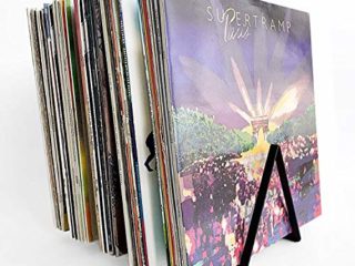 etterr Soporte Expositor Estante y Almacenamiento para 50 Discos de Vinilo. (Negro)